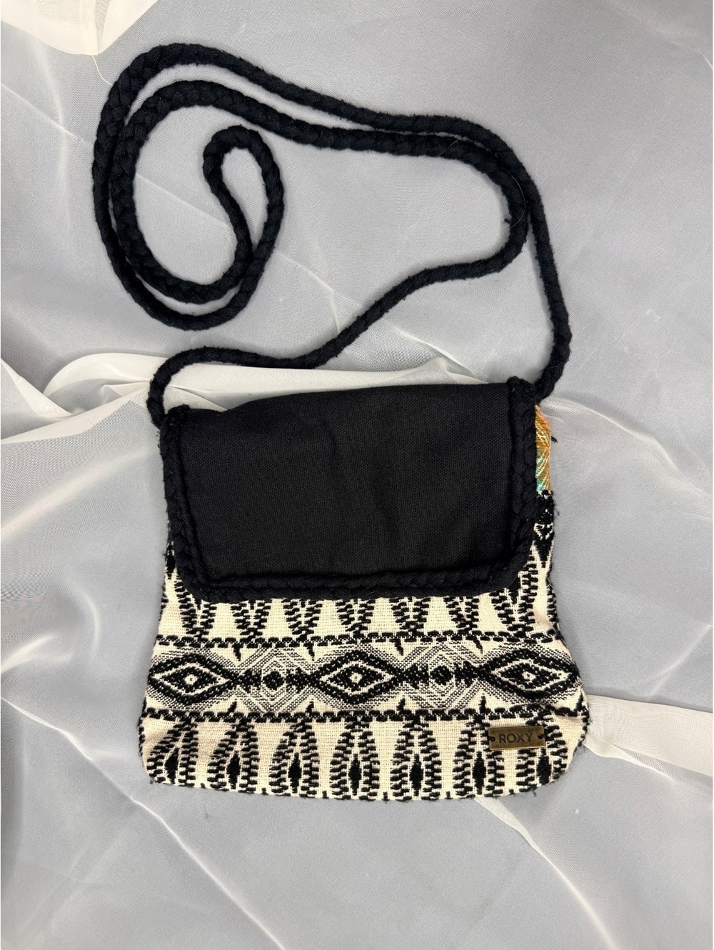Roxy Boho Festival Woven Crossbody Bag